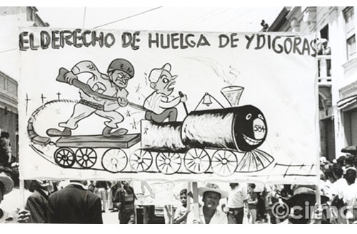 Un gabinete con galones y cremalleras